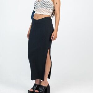 Princess polly ABIGAIL MIDI SKIRT BLACK size 4